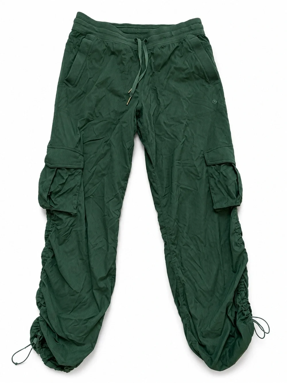 Lululemon Dance Studio Cargo Jogger Green Ruched Utility Pants Small